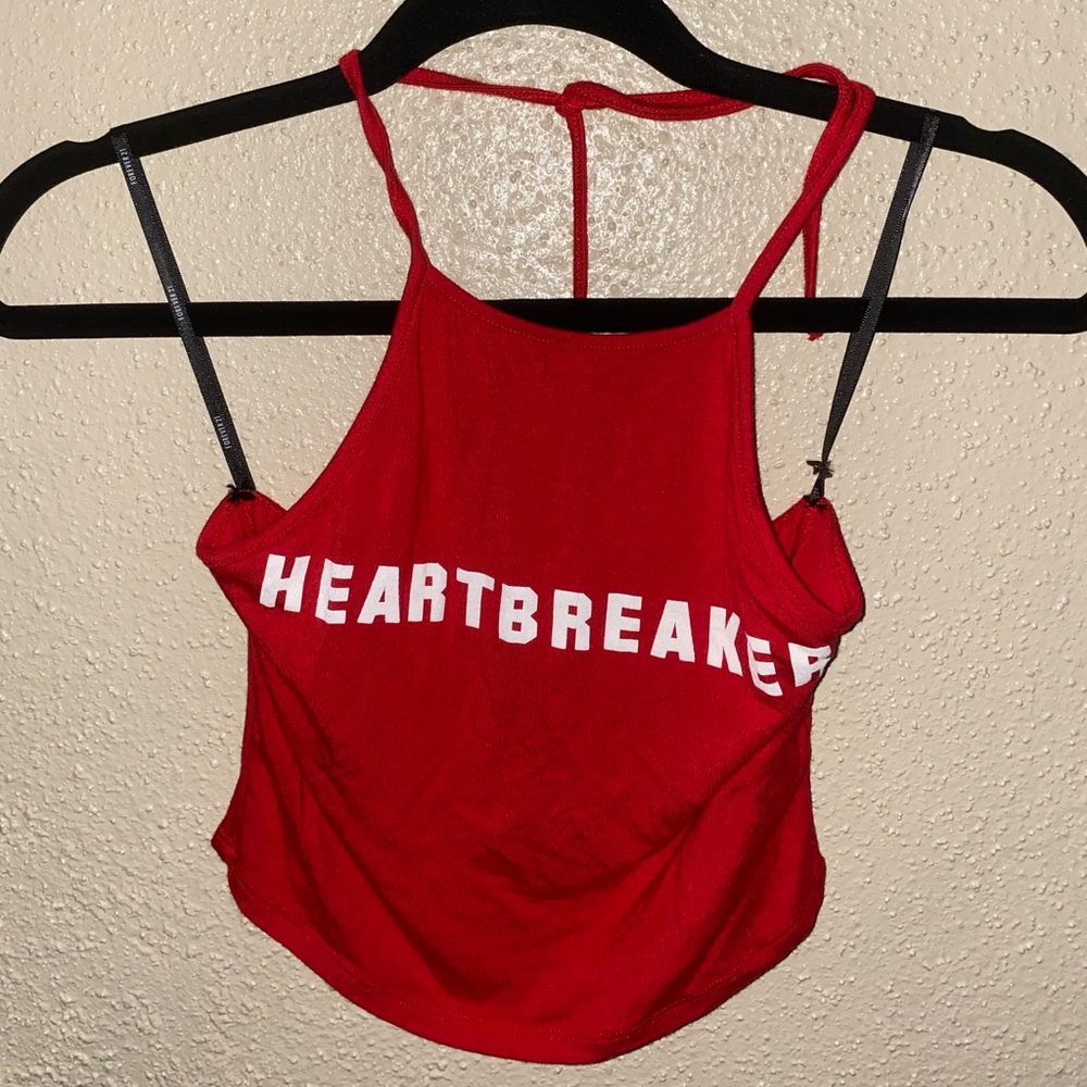 Forever 21 , red crop top.